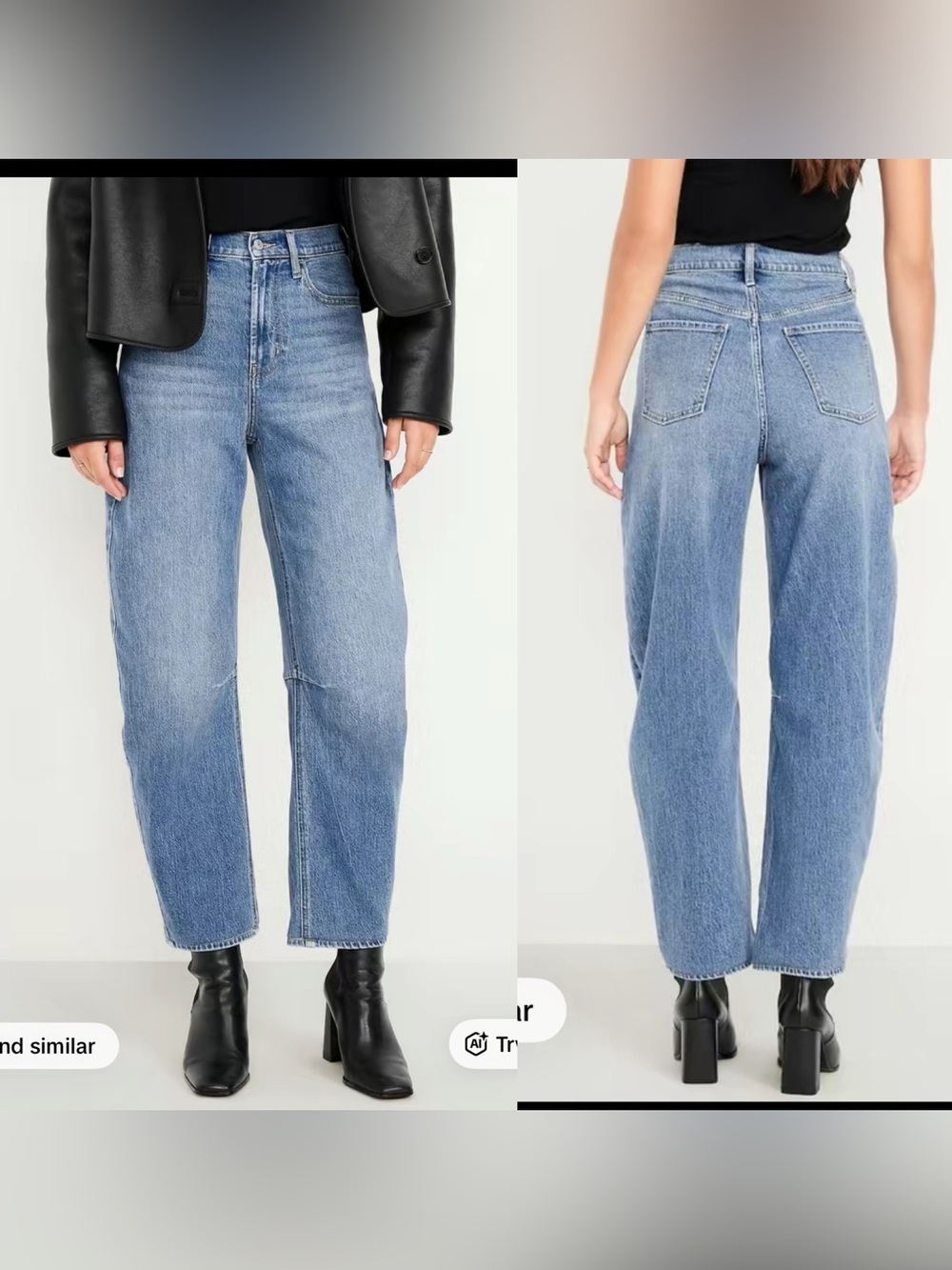 Old Navy Wow High Waisted Barrel Ankle Jeans Light Wash Size 10S